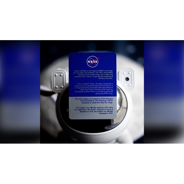 NASA HOLOGRAPHIC FOIL "MEATBALL" LOGO PLAYING CARDS