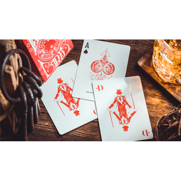 Smoke & Mirrors V8, Red (Deluxe) Edition Playing Cards by Dan & Dave
