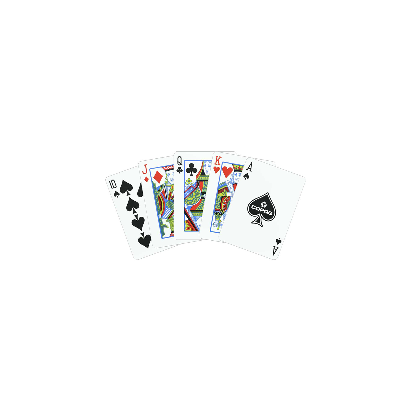 Copag Unique Plastic Playing Cards Poker Size Regular Index Gray and Purple Double-Deck Set