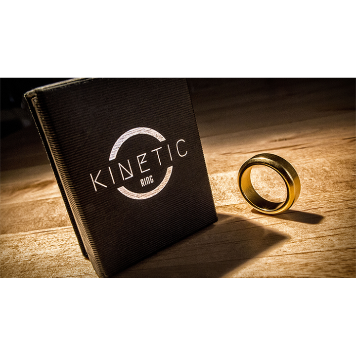 Kinetic PK Ring (Gold) Beveled size 8 by Jim Trainer
