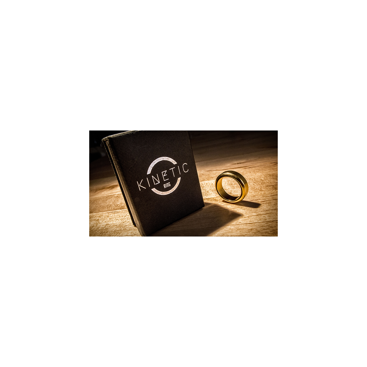 Kinetic PK Ring (Gold) Beveled size 8 by Jim Trainer