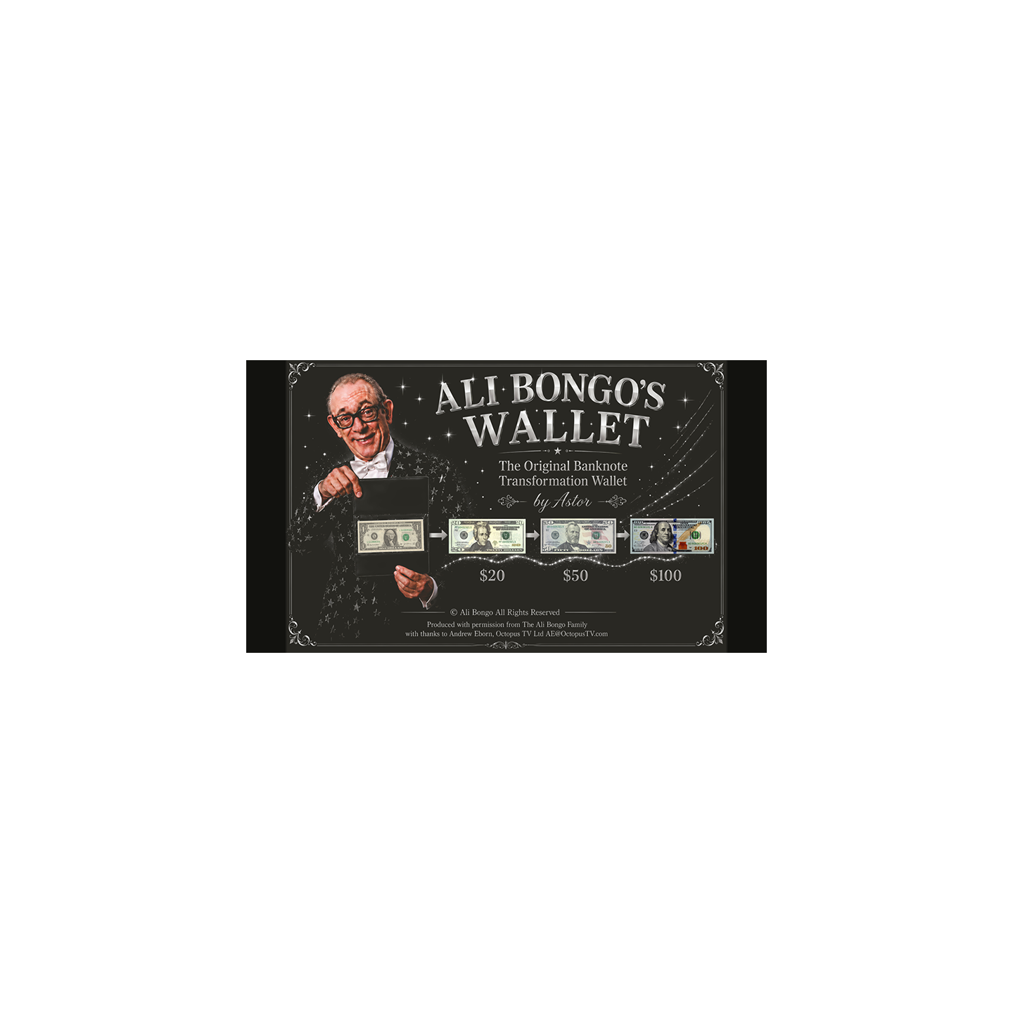 Ali Bongo's Wallet (Black) by Astor
