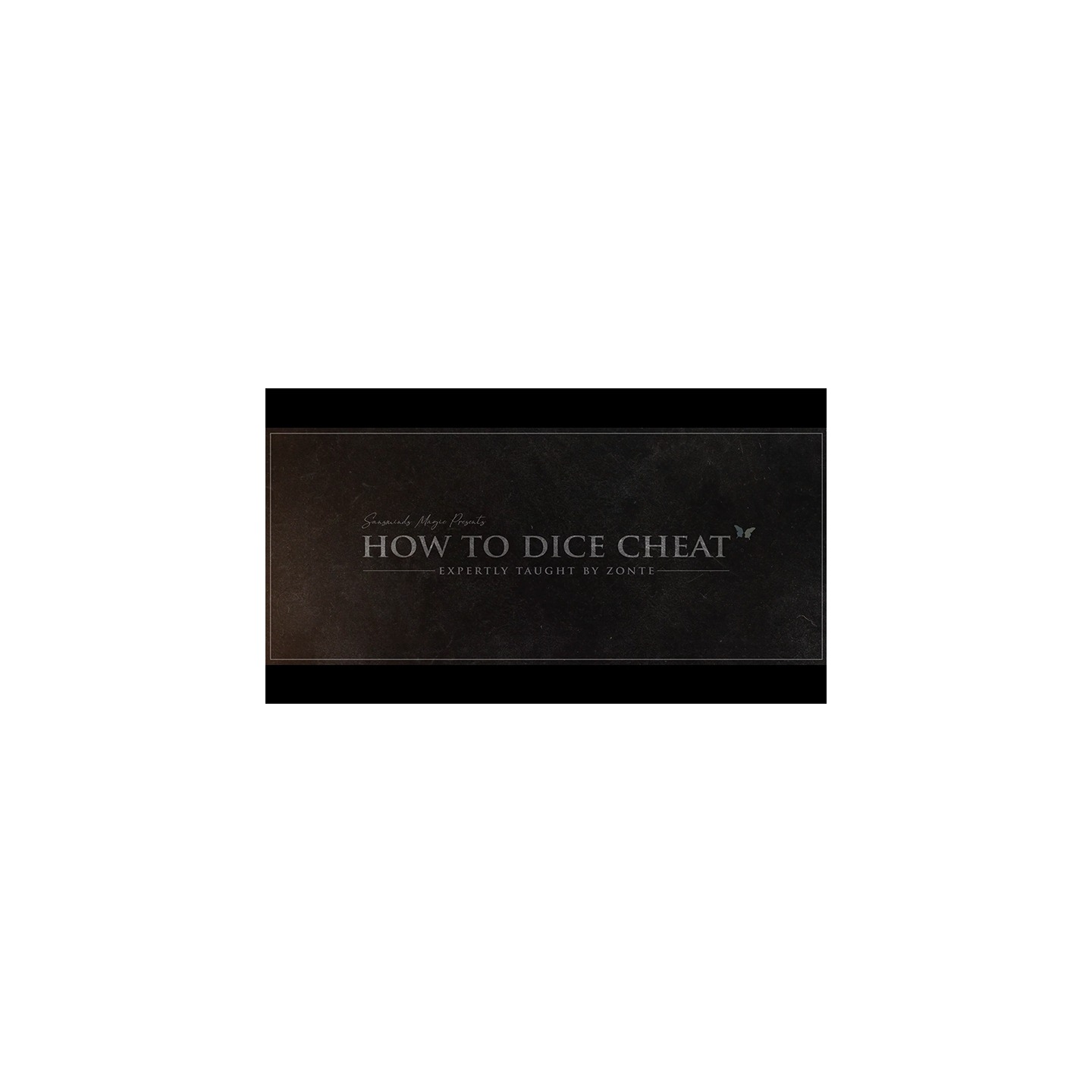 How to Cheat at Dice Black Leather (Props and Online Instructions) by Zonte and SansMinds
