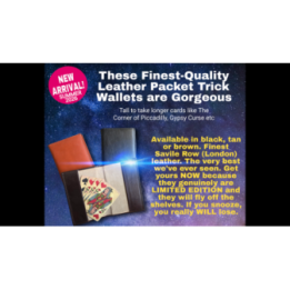 Leather Packet Wallet (Brown) by Paul Gordon