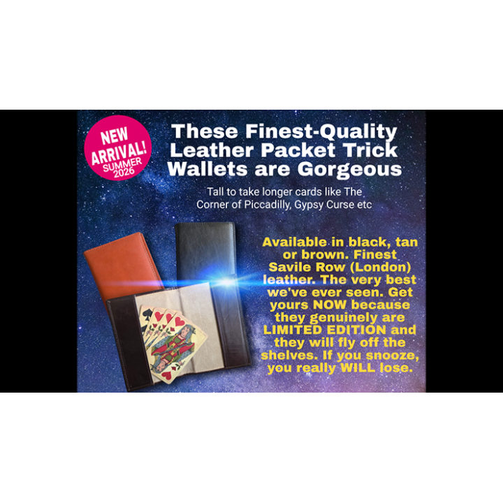 Leather Packet Wallet (Black) by Paul Gordon