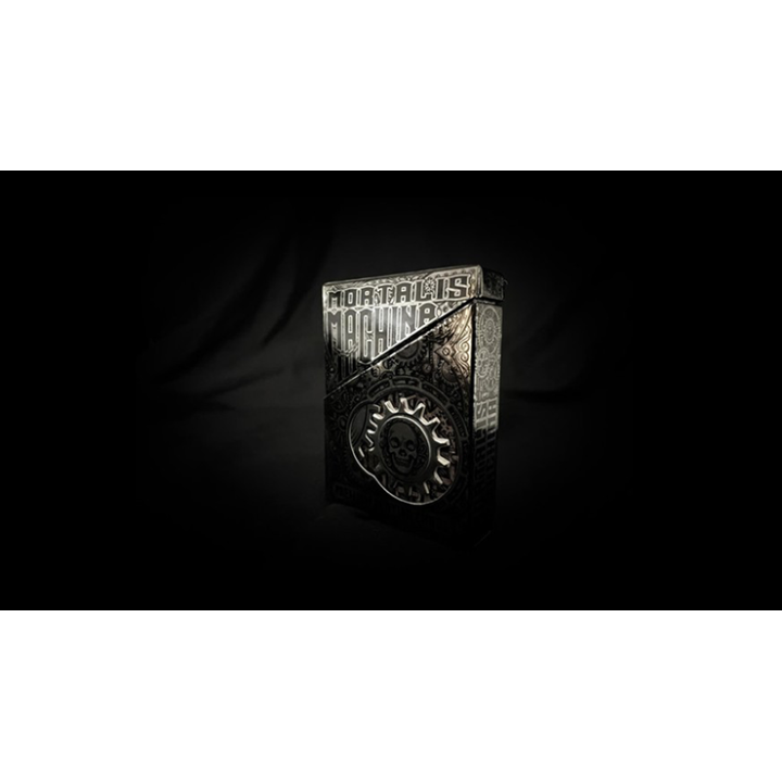 Black Metallic Foil Mortalis Machina Edition Playing Cards
