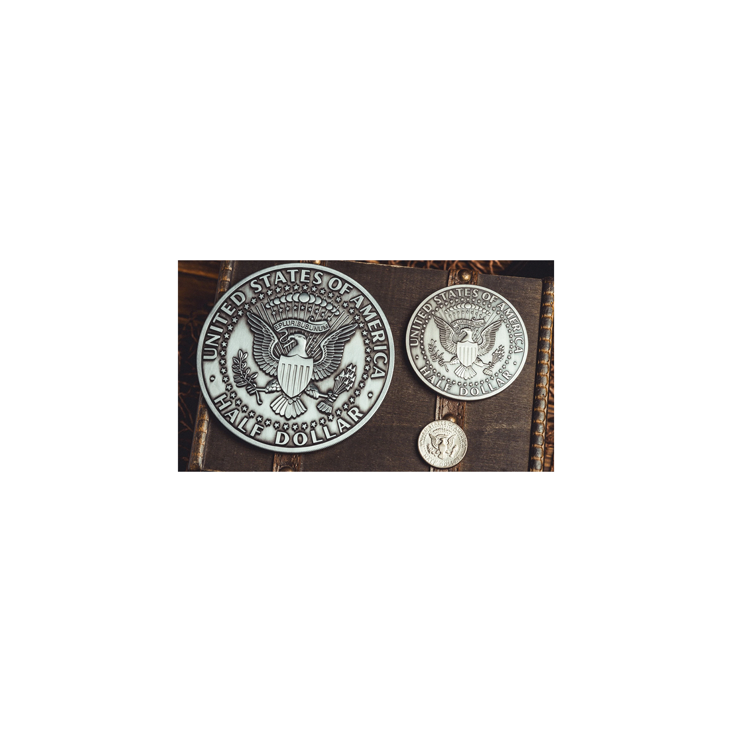 Bacon Jumbo Coin (Oversized Half Dollar) by Bacon Magic