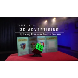 Rubik's Cube 3D Advertising (Gimmicks and Online Instructions) by Henry Evans and Martin Braessas