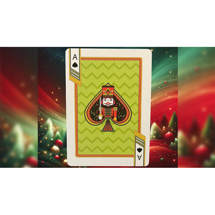 Bicycle Nutcracker (Red Gilded) Playing Cards