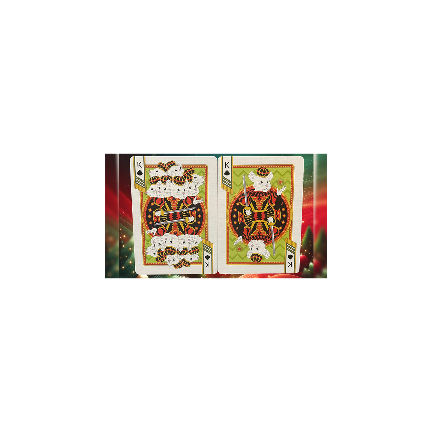 Bicycle Nutcracker (Red Gilded) Playing Cards