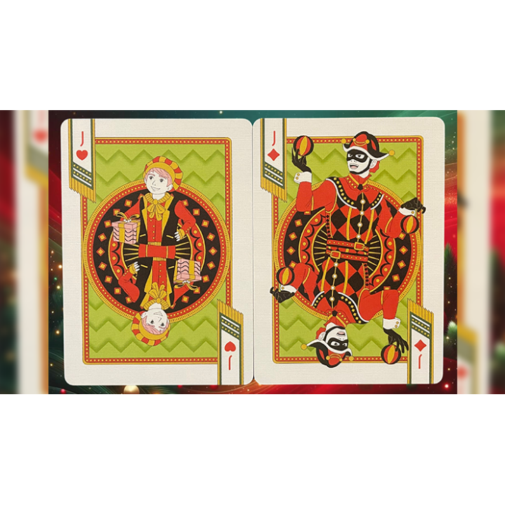 Bicycle Nutcracker (Red Gilded) Playing Cards