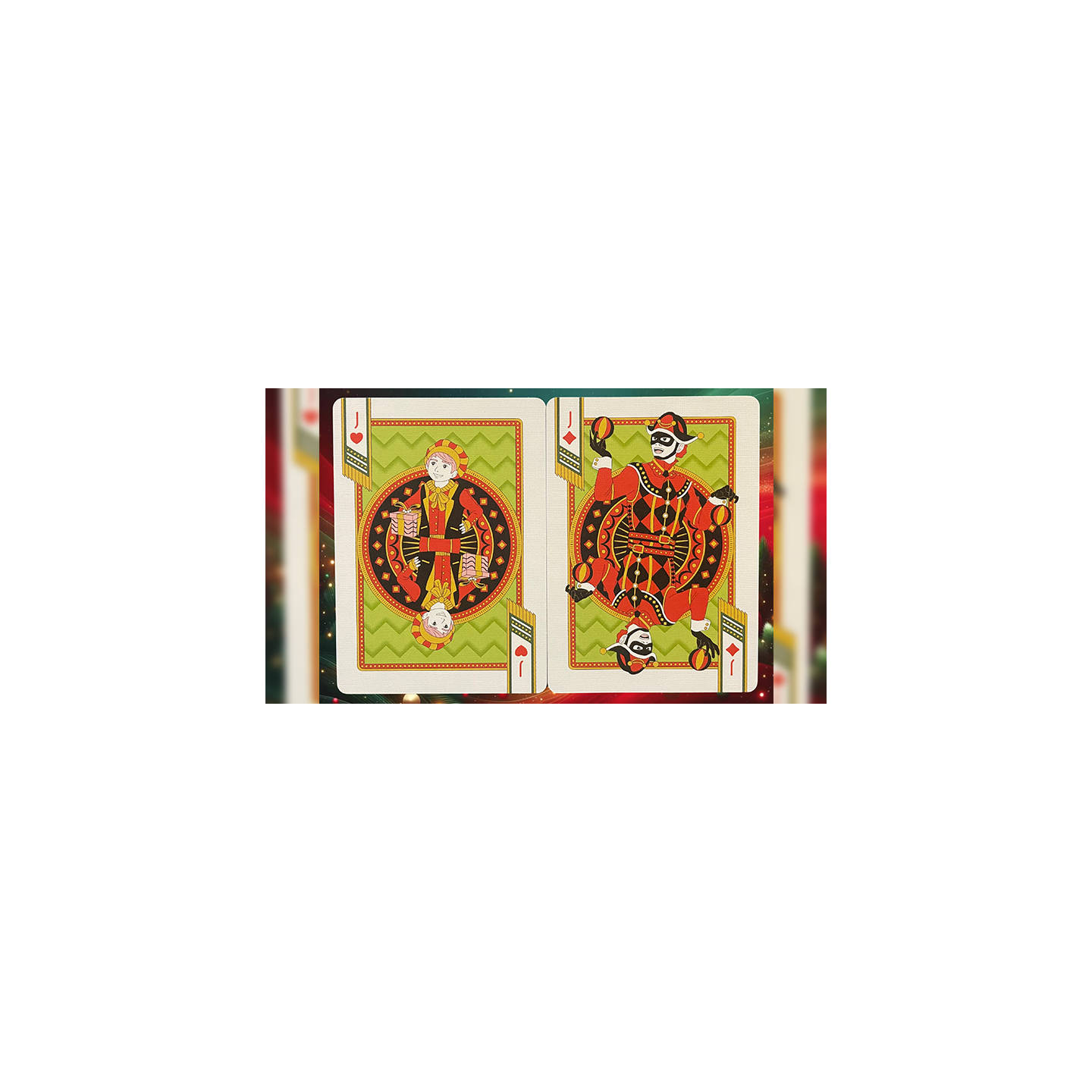 Bicycle Nutcracker (Red Gilded) Playing Cards