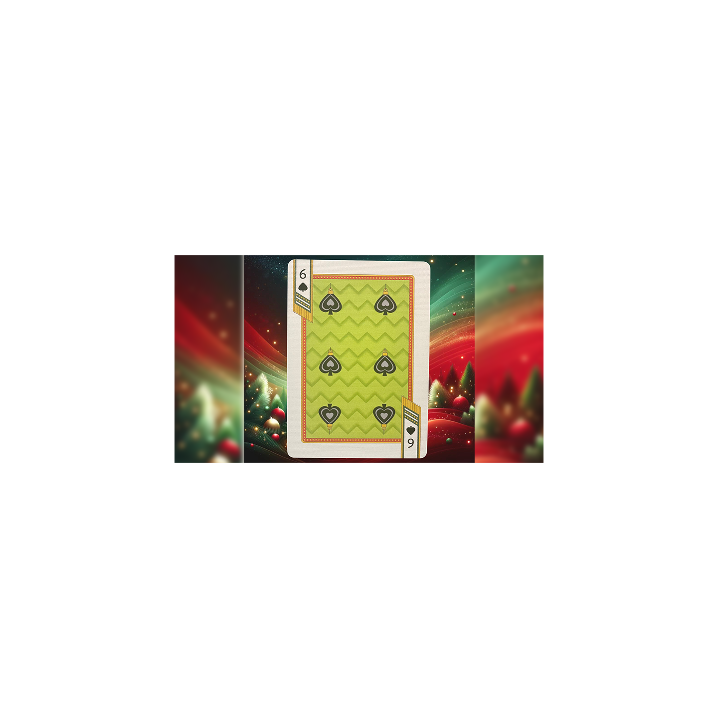 Bicycle Nutcracker (Red Gilded) Playing Cards