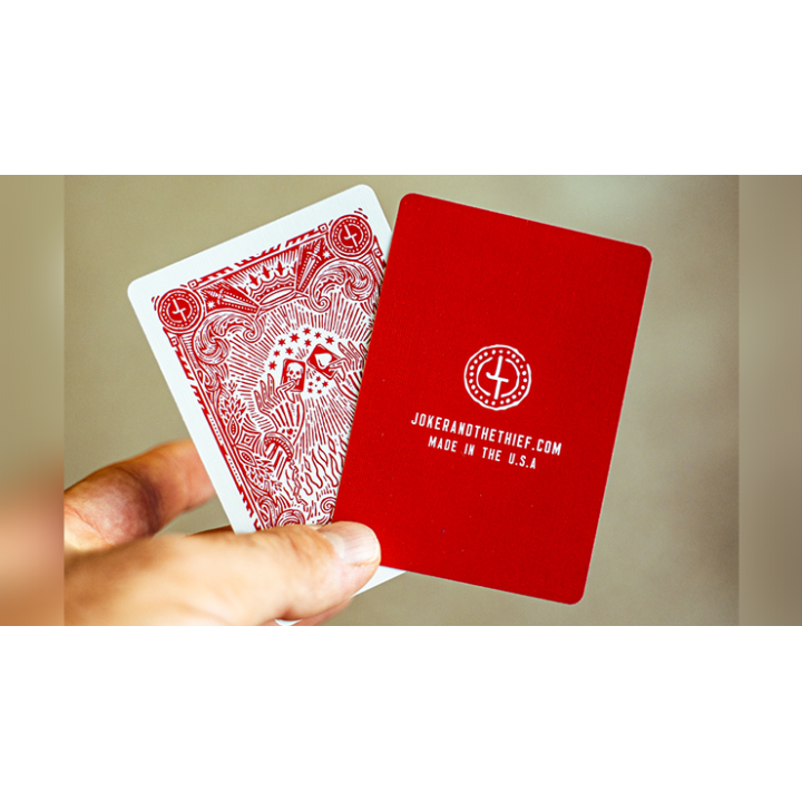 Blood Red Edition V3 Playing Cards by Joker and the Thief