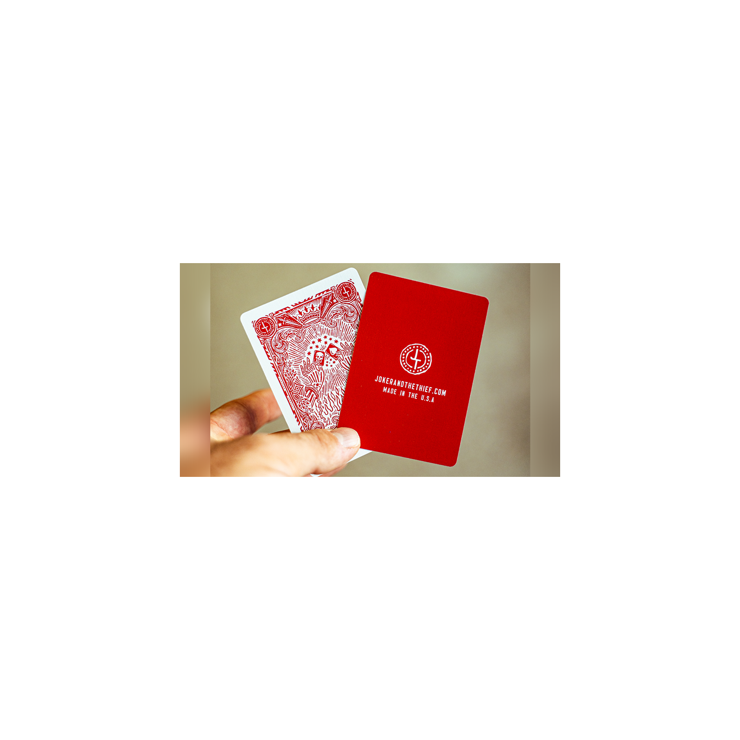 Blood Red Edition V3 Playing Cards by Joker and the Thief