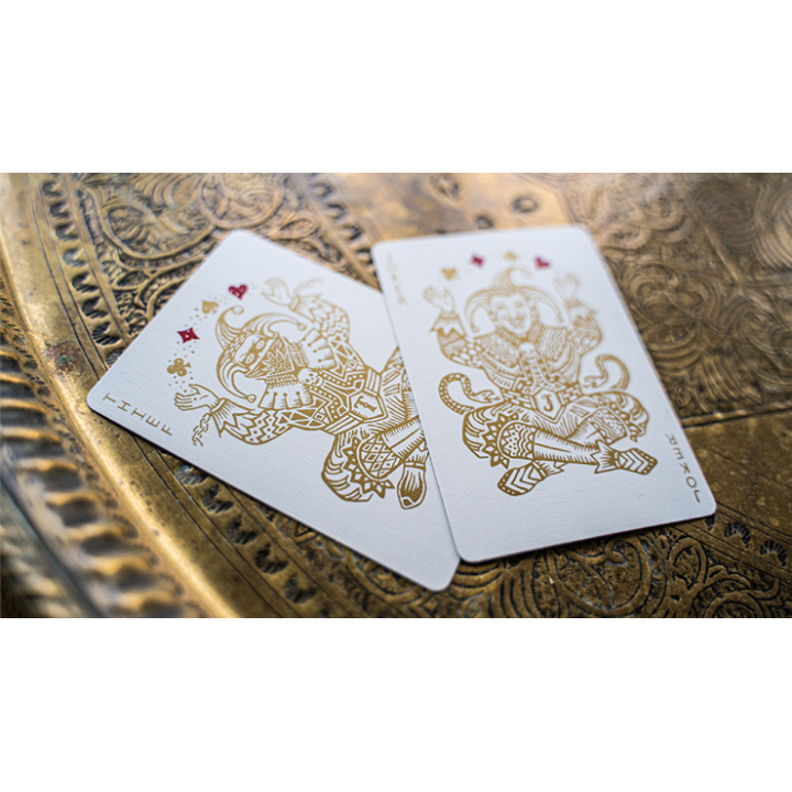 White Gold Edition V3 Playing Cards by Joker and the Thief