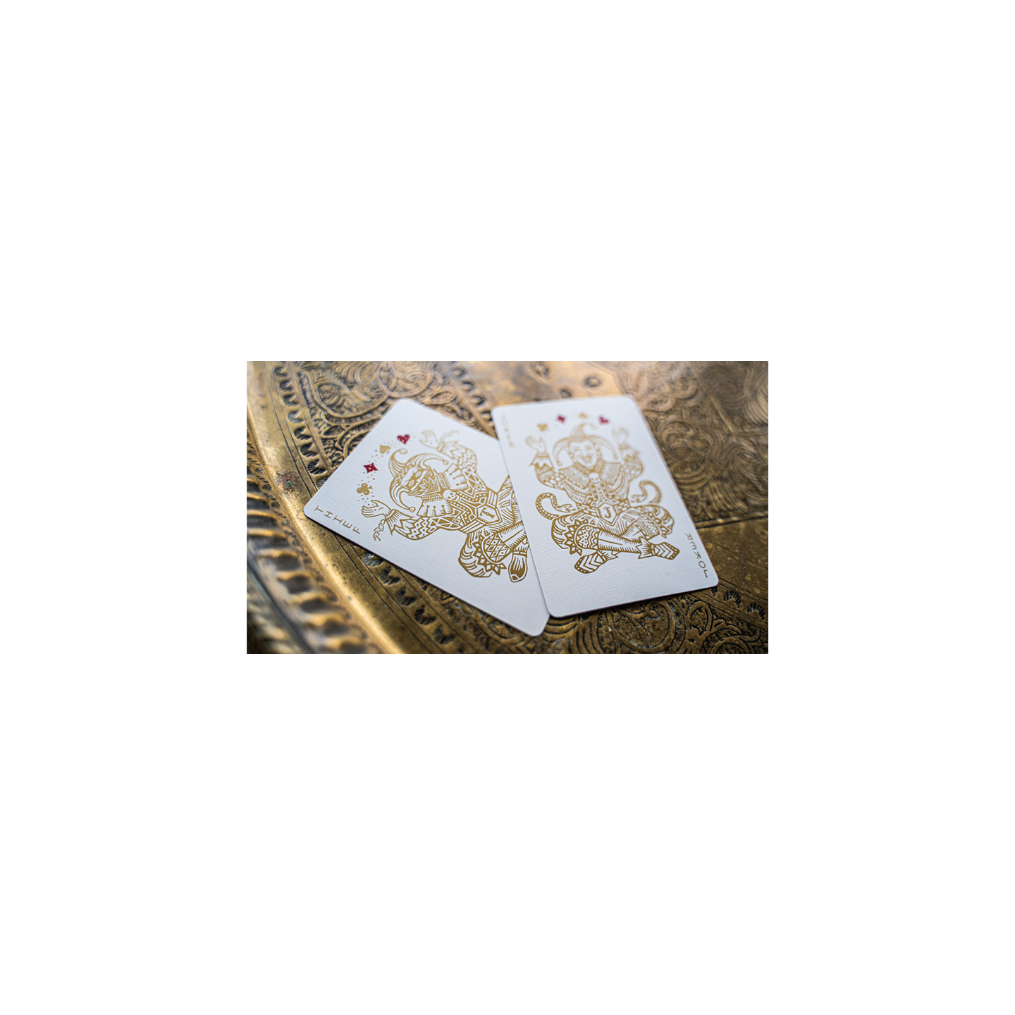 White Gold Edition V3 Playing Cards by Joker and the Thief