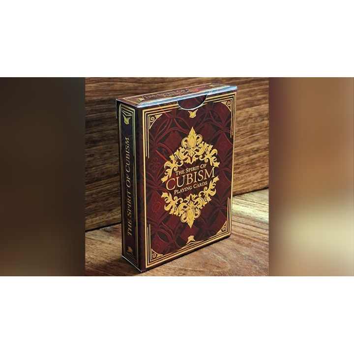The Spirit of Cubism (Dark Red) Playing Cards