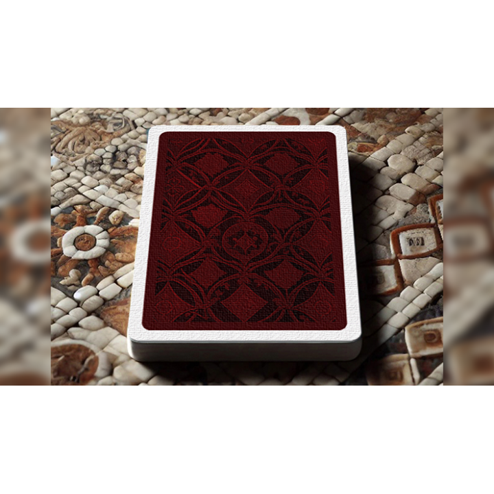 The Spirit of Cubism (Dark Red) Playing Cards