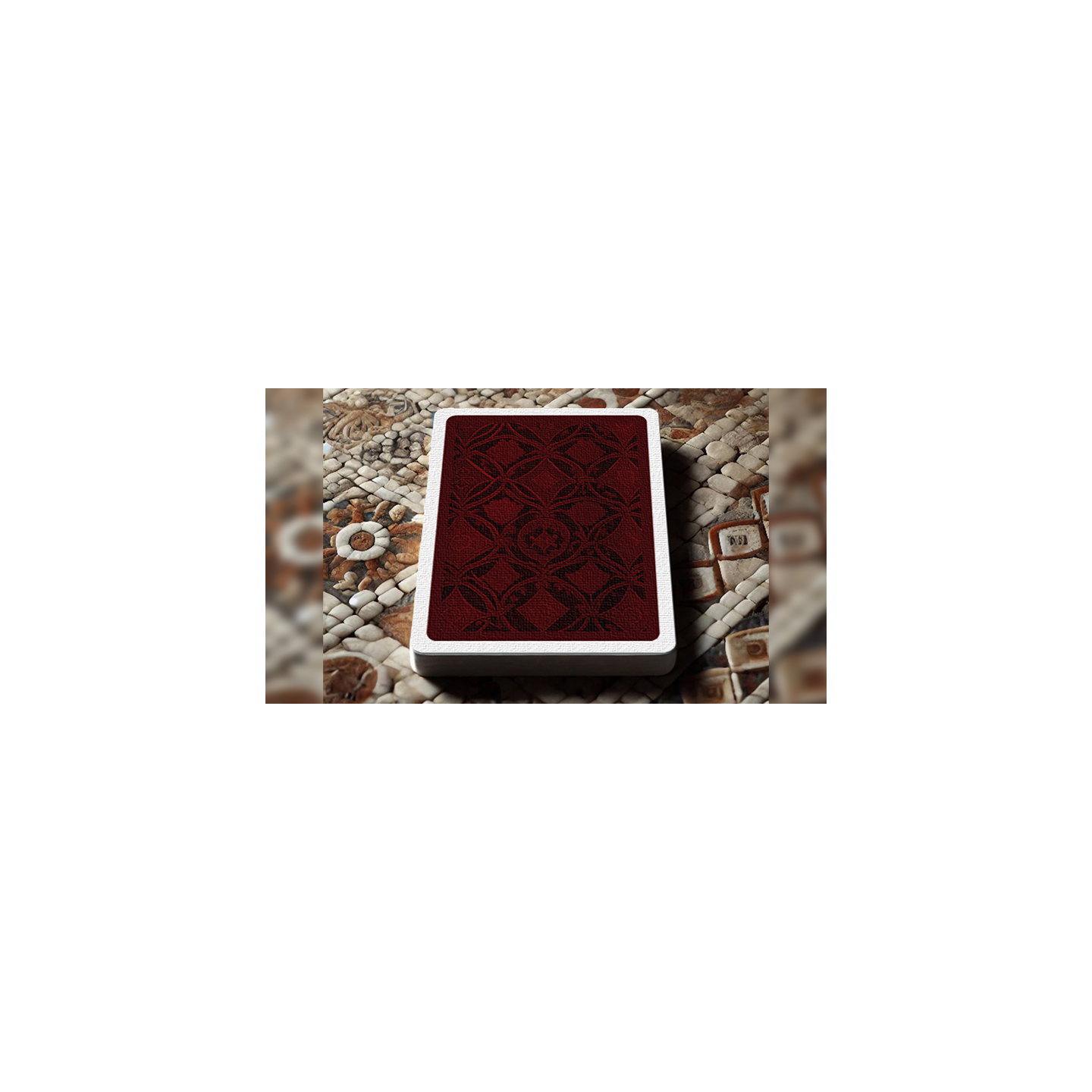 The Spirit of Cubism (Dark Red) Playing Cards