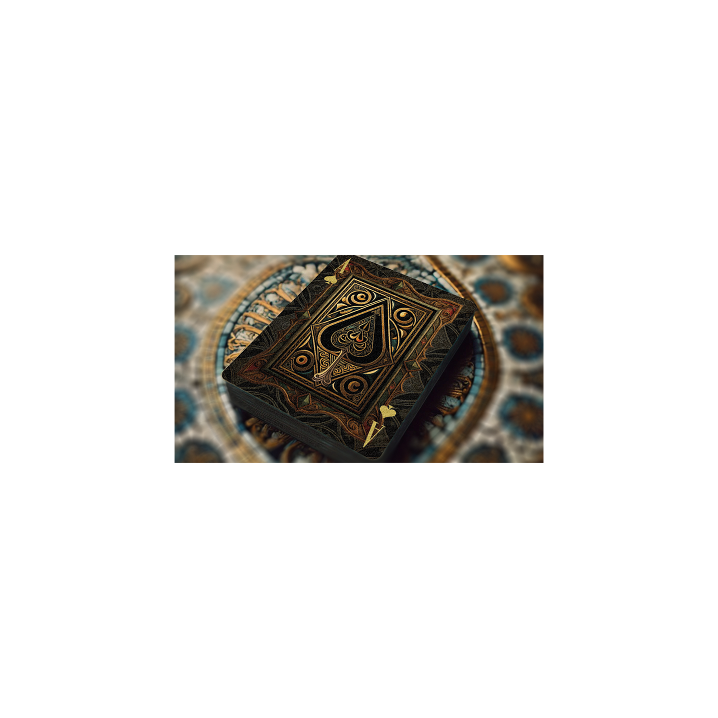 The Spirit of Cubism (Dark Black) Playing Cards