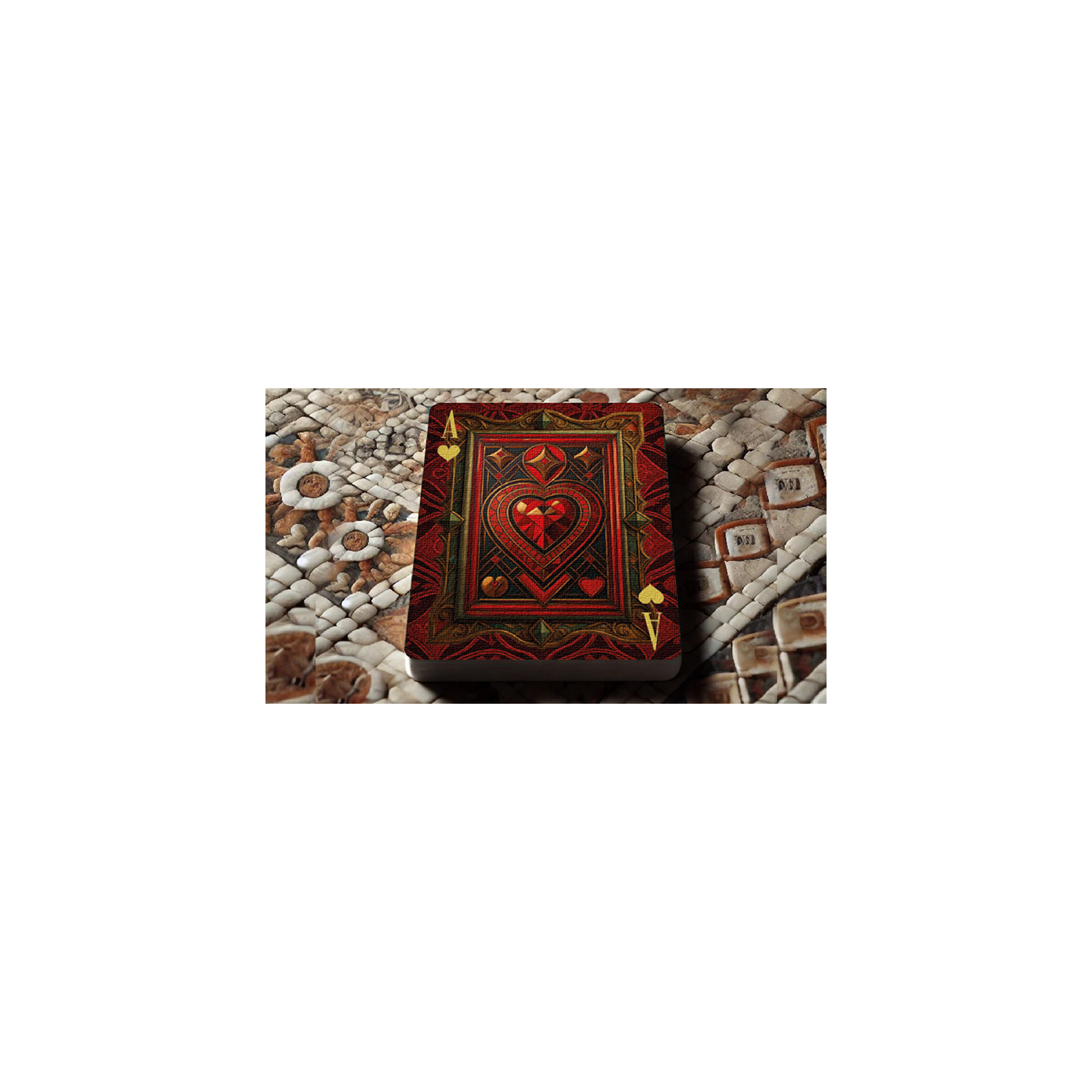 The Spirit of Cubism (Dark Black) Playing Cards