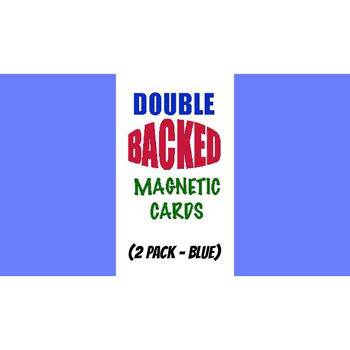 Magnetic Cards (2 pack/Blue) by Chazpro Magic.