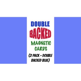 Magnetic Cards (2 pack/double back blue) by Chazpro Magic.