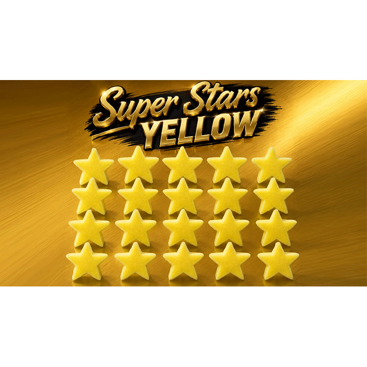 Super Stars Yellow (Bag of 20) Sponge
