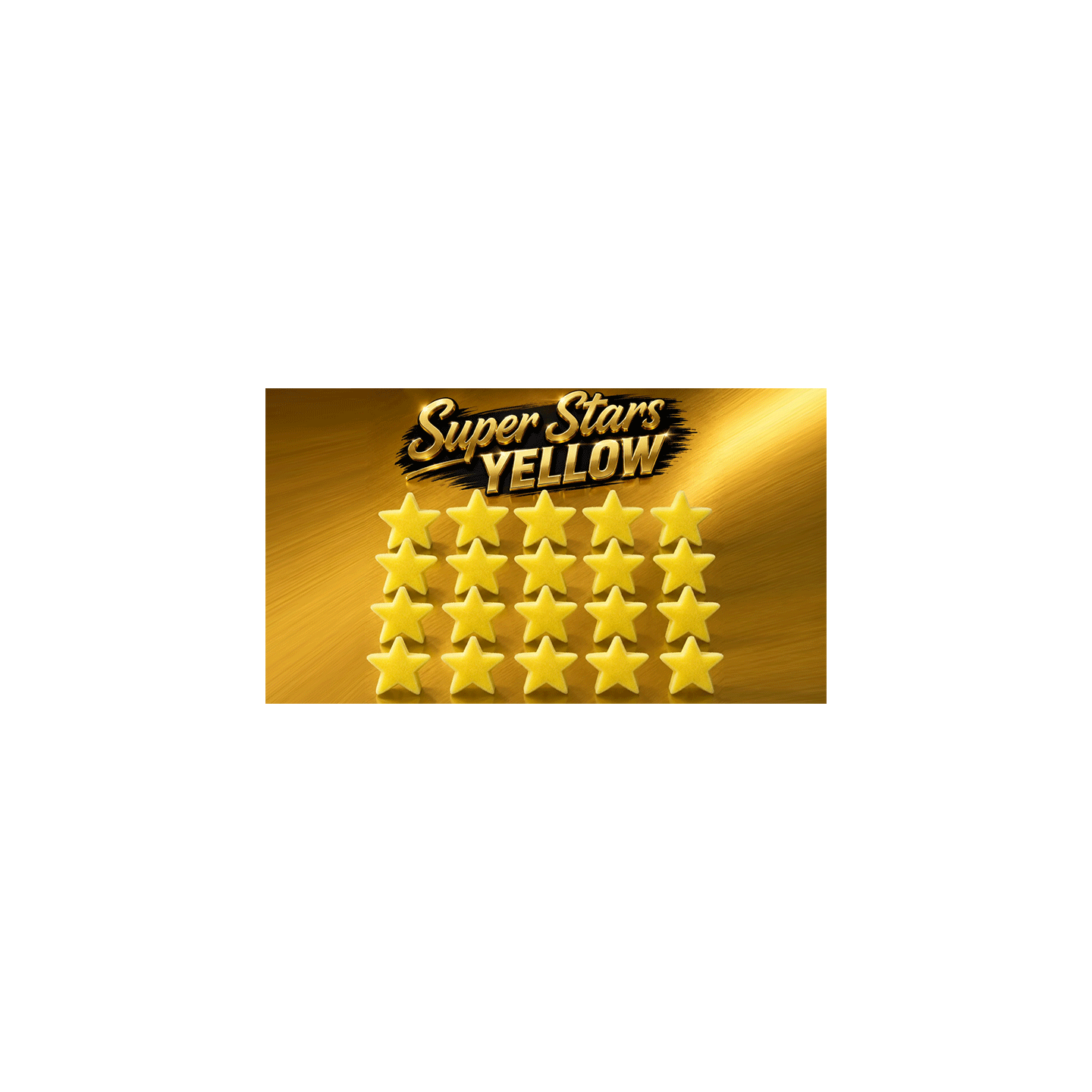 Super Stars Yellow (Bag of 20) Sponge