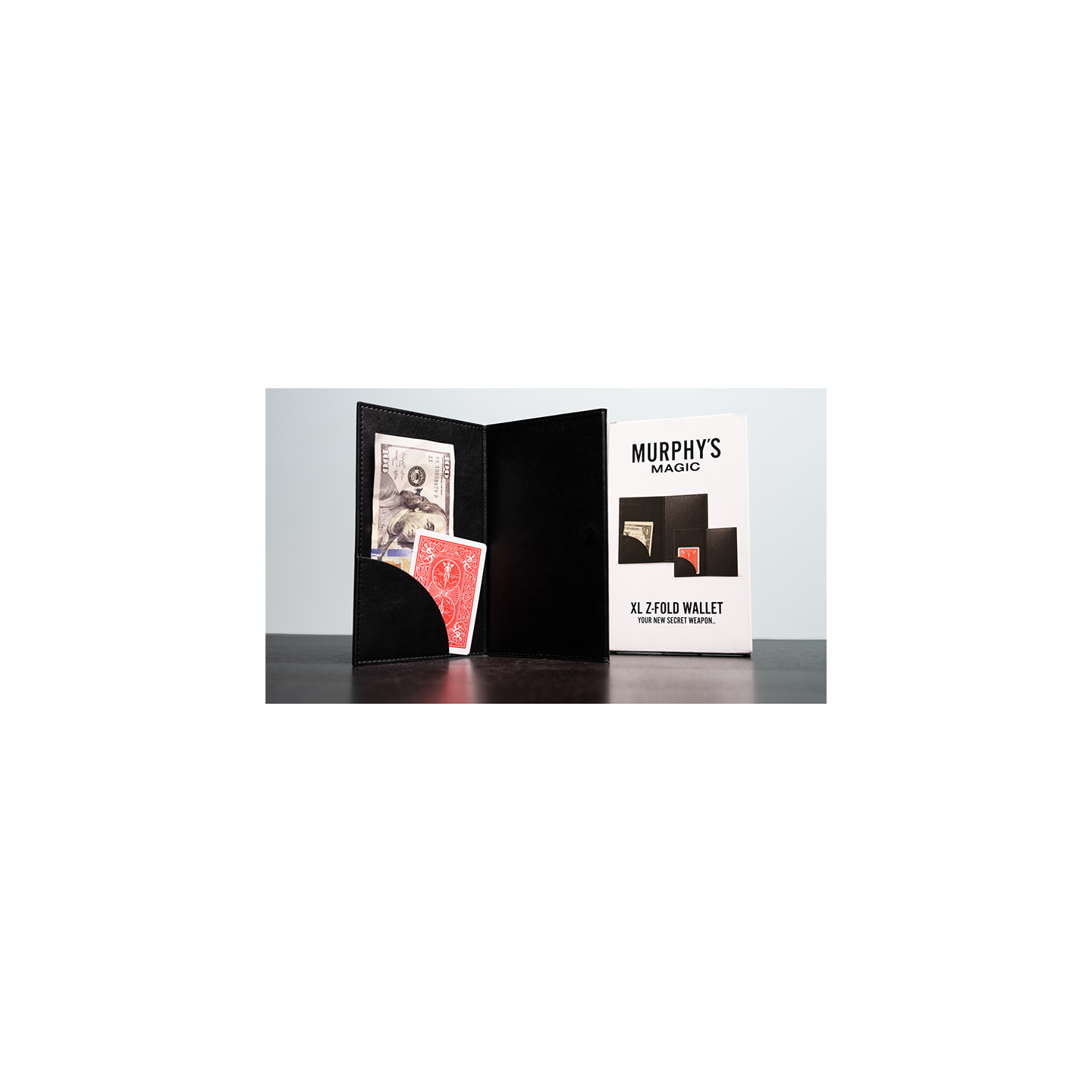 XL Z Fold Wallet (Magnetic Locking) by Murphy's Magic