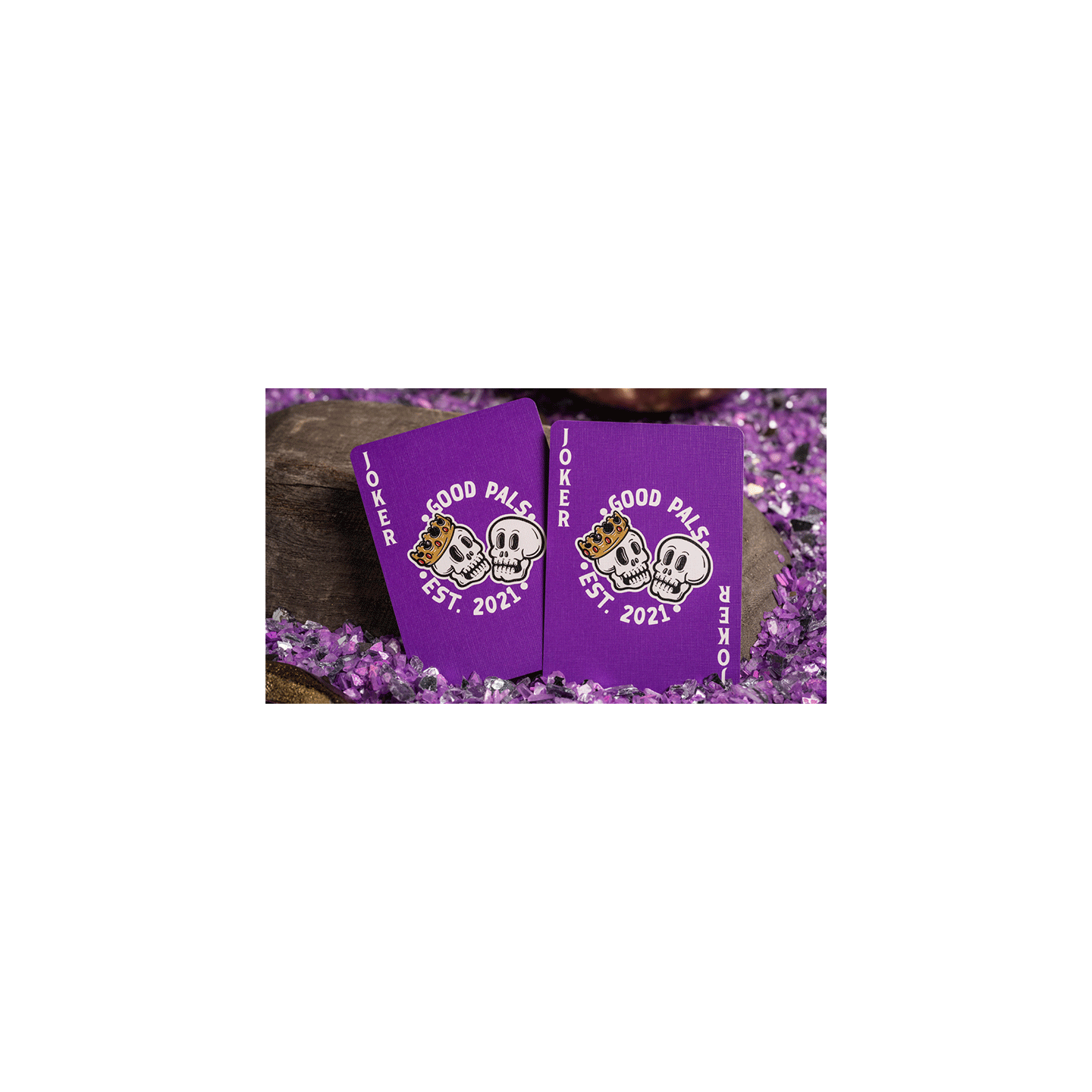 Good Pals Purple Foil Logo Playing Cards