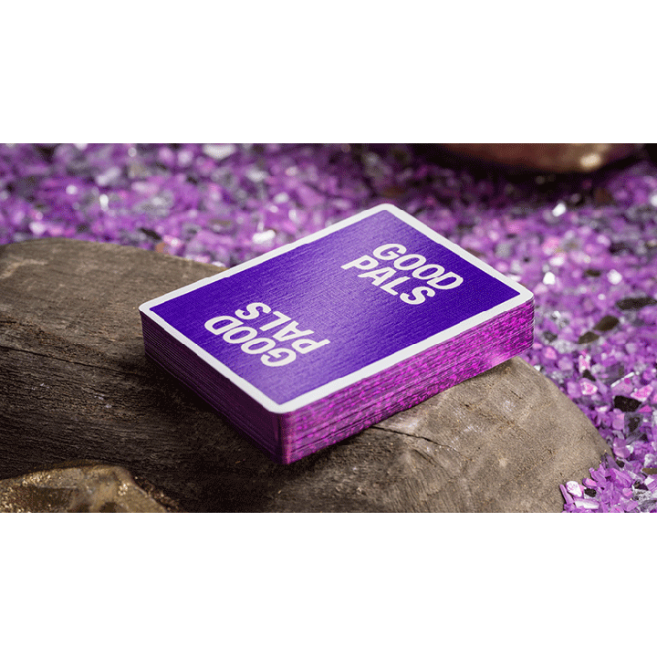 GILDED Good Pals Purple Foil Logo Playing Cards