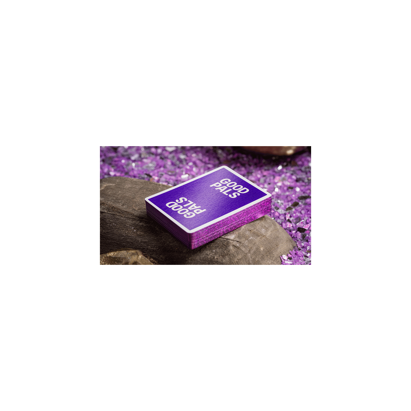 GILDED Good Pals Purple Foil Logo Playing Cards
