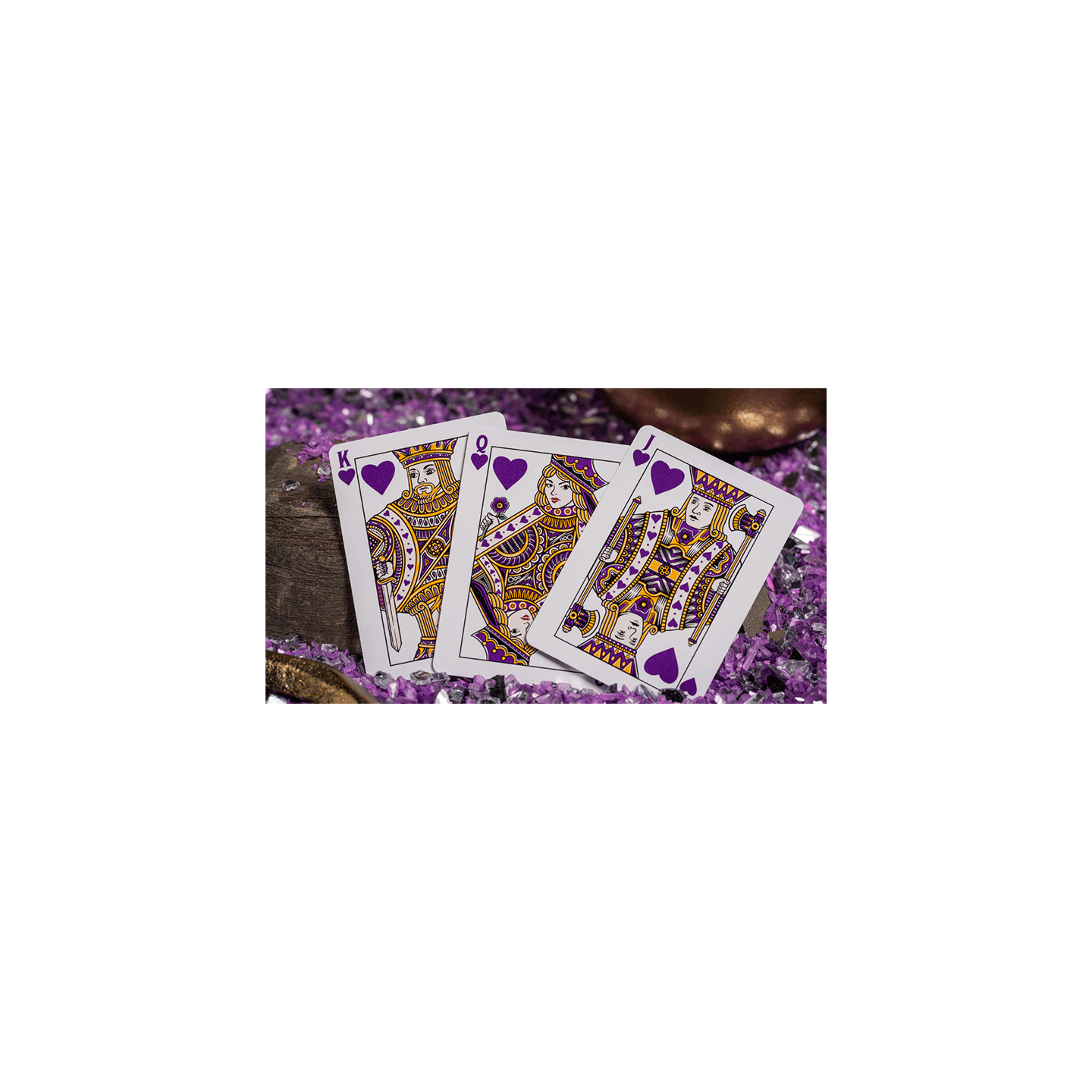 GILDED Good Pals Purple Foil Logo Playing Cards
