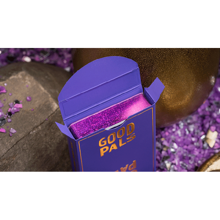 GILDED Good Pals Purple Foil Logo Playing Cards