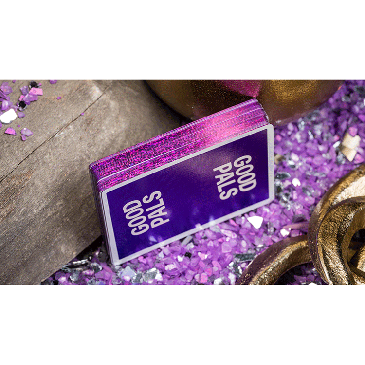 GILDED Good Pals Purple Foil Logo Playing Cards