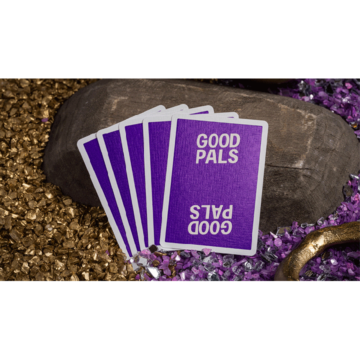 GILDED Good Pals Purple Foil Logo Playing Cards