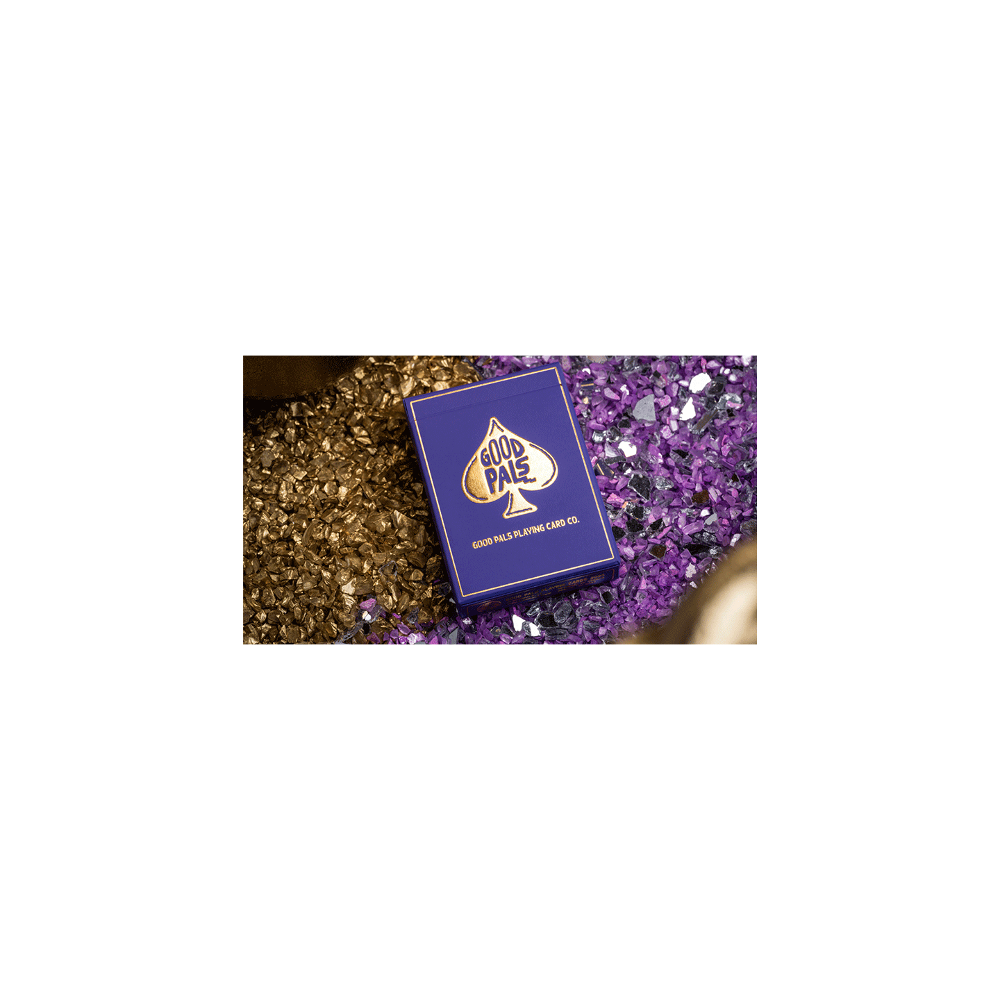 GILDED Good Pals Purple Foil Logo Playing Cards