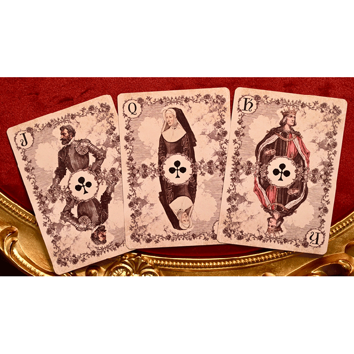 Wars of the Roses (2nd Edition Red Tuck- Gilded ) Playing Cards