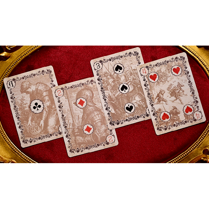 Wars of the Roses (2nd Edition Red Tuck- Gilded ) Playing Cards