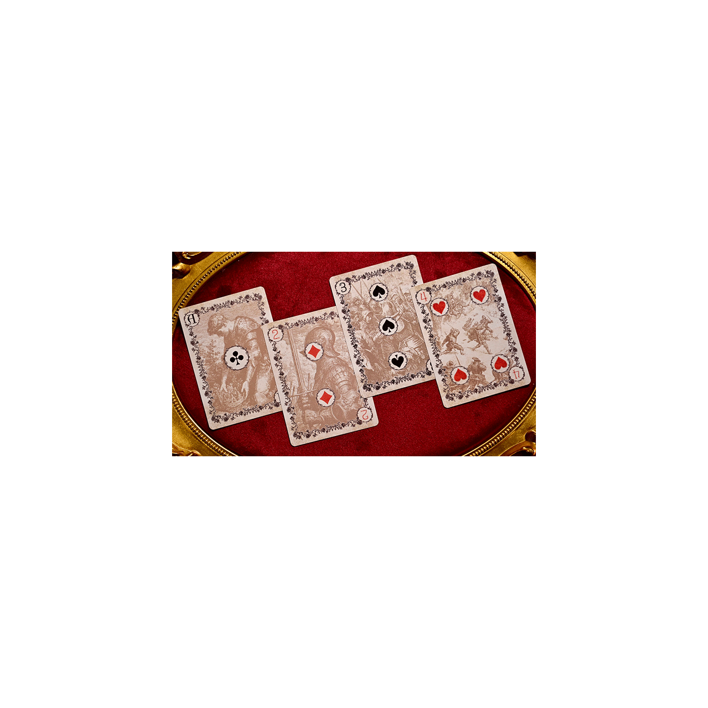 Wars of the Roses (2nd Edition Red Tuck- Gilded ) Playing Cards