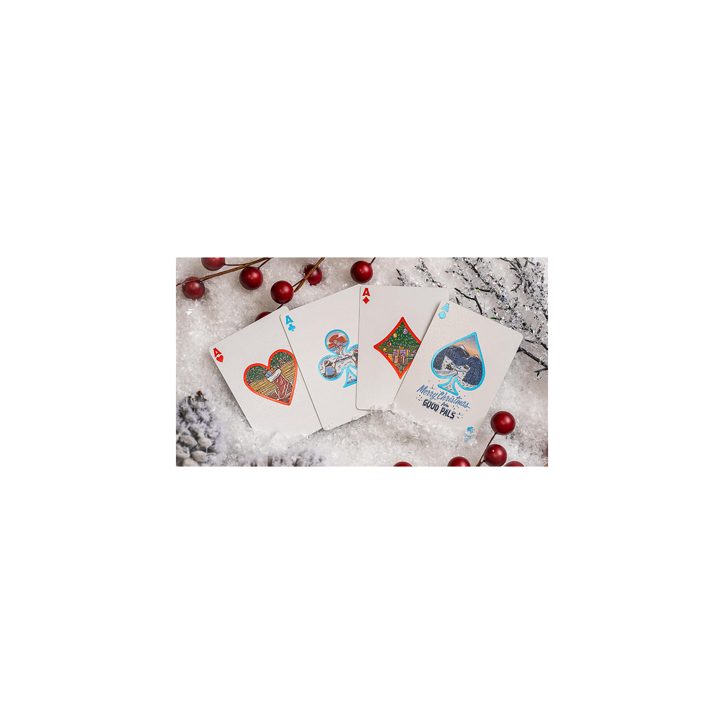 Good Pals Christmas (Snow Globe Limited Edition) Playing Cards