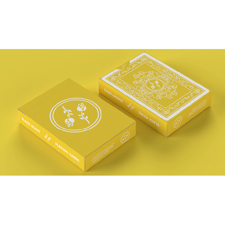 Black Roses Sunny Days Playing Cards