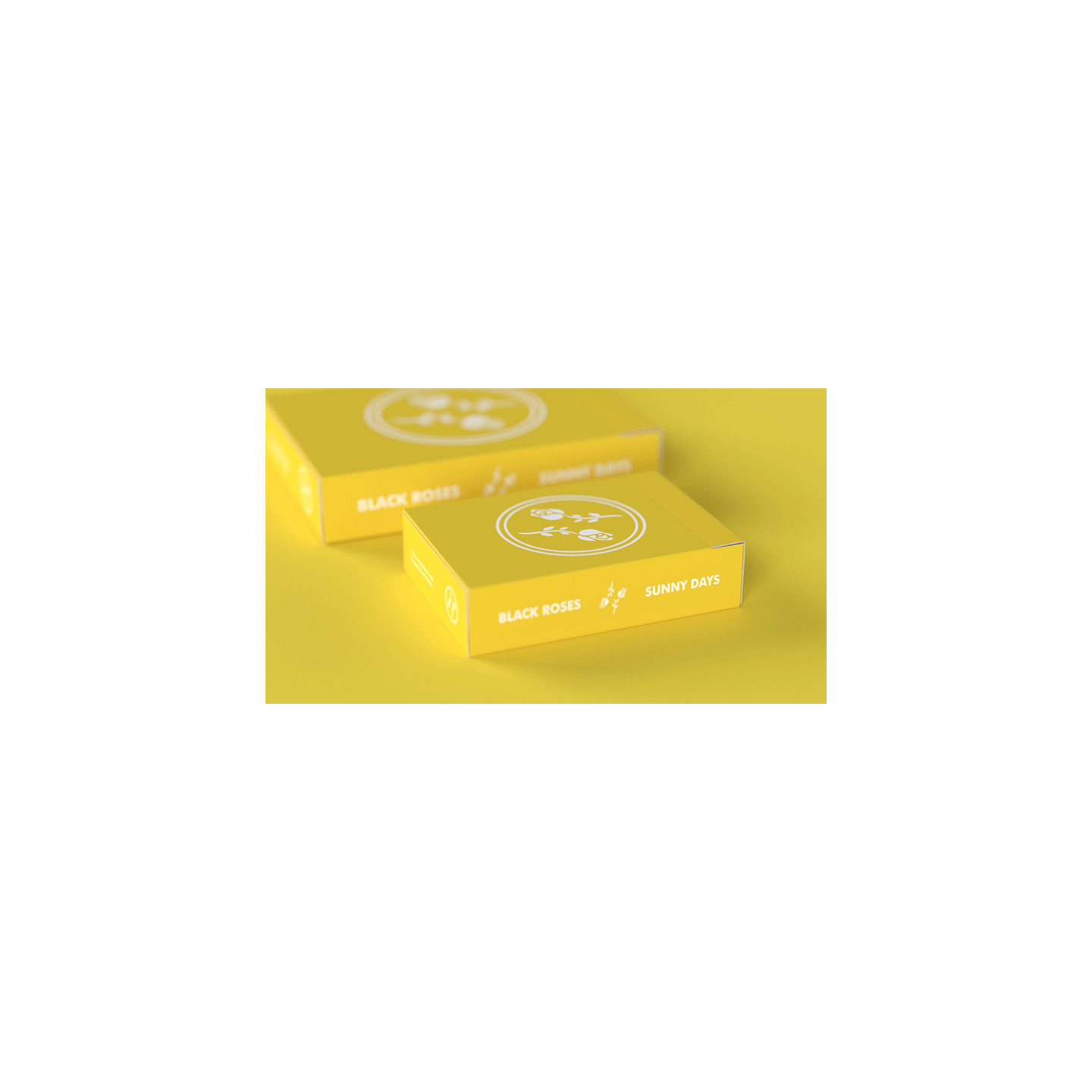 Black Roses Sunny Days Mini Playing Cards