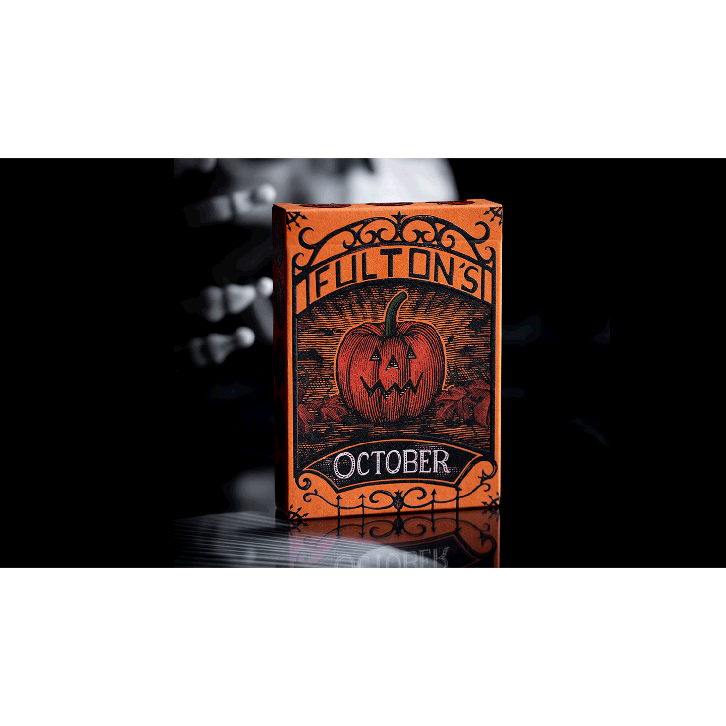 OCTOBER V2 PUMPKIN ORANGE PLAYING CARDS