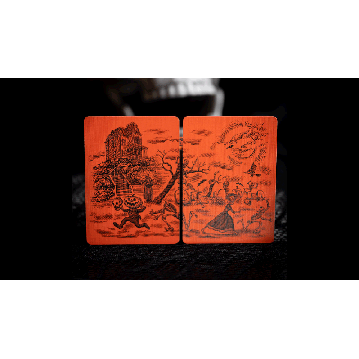 OCTOBER V2 PUMPKIN ORANGE PLAYING CARDS
