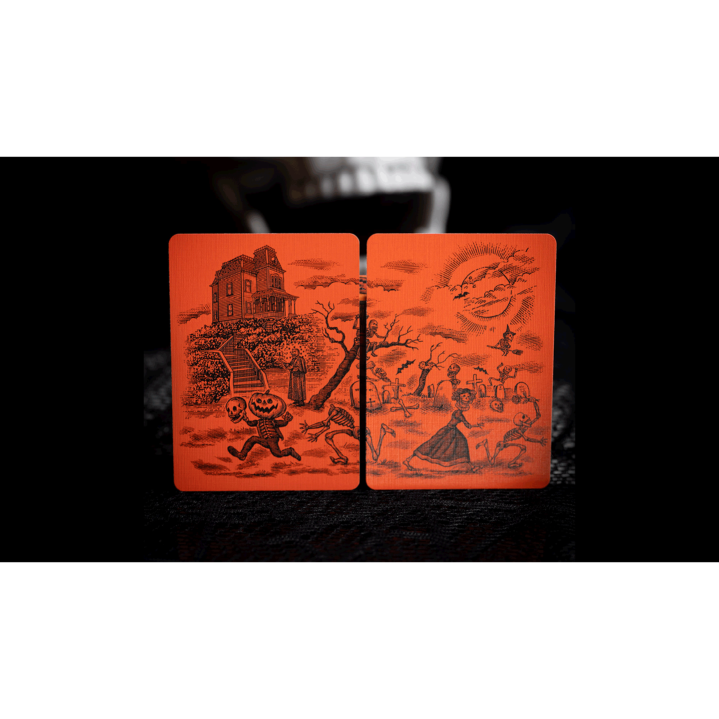 OCTOBER V2 PUMPKIN ORANGE PLAYING CARDS