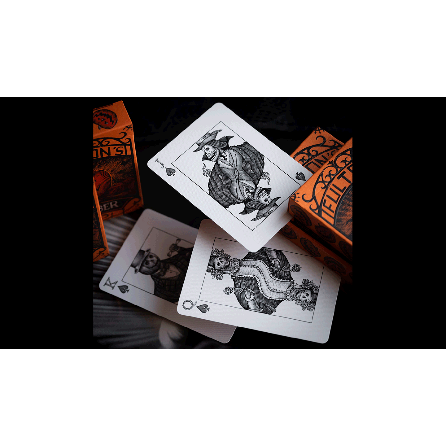 OCTOBER V2 PUMPKIN ORANGE PLAYING CARDS