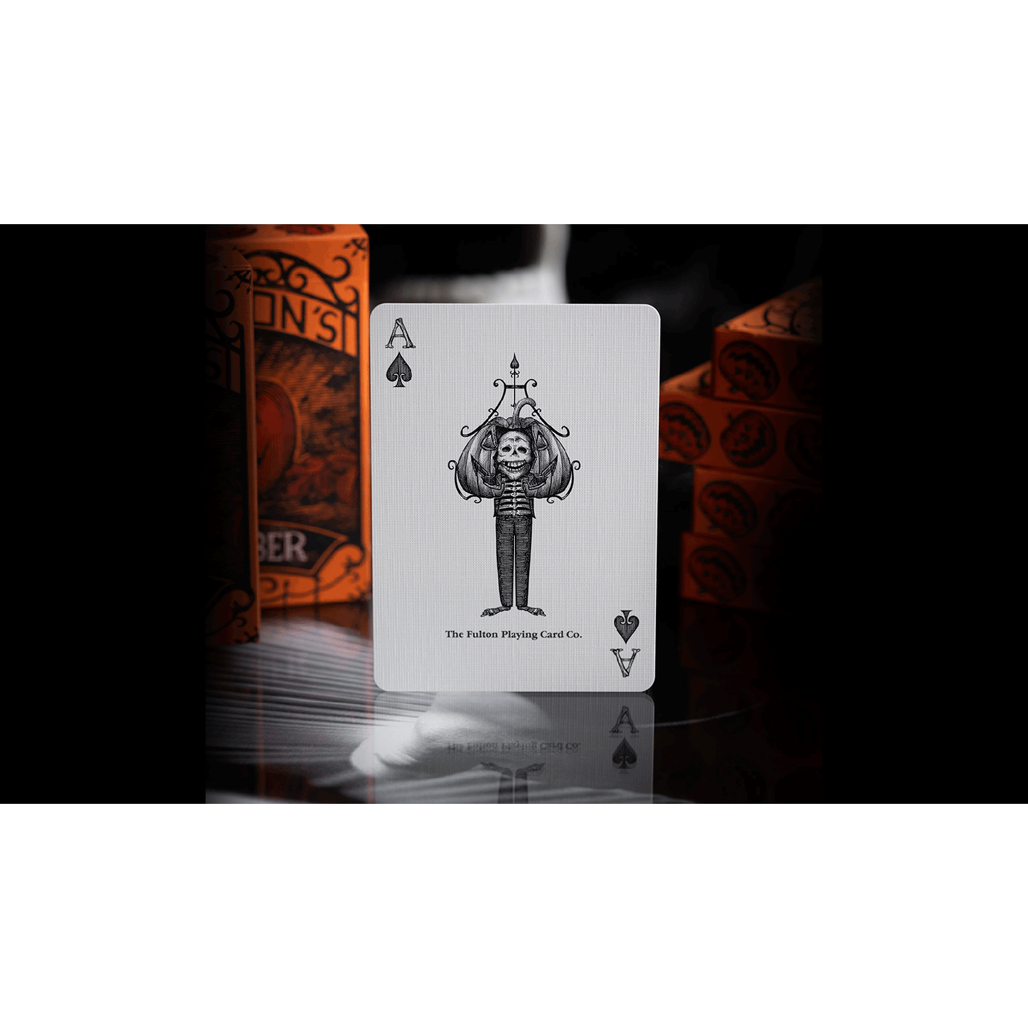 OCTOBER V2 PUMPKIN ORANGE PLAYING CARDS